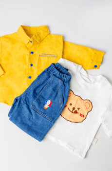 Yummy Teddy Denim 3 Piece Set