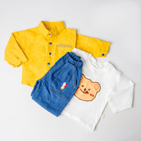 Yummy Teddy Denim 3 Piece Set