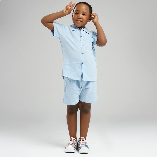 Collar Linen Short and Tee - Image 5