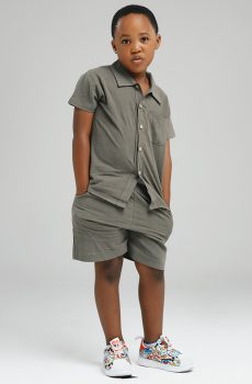 Collar Linen Short and Tee