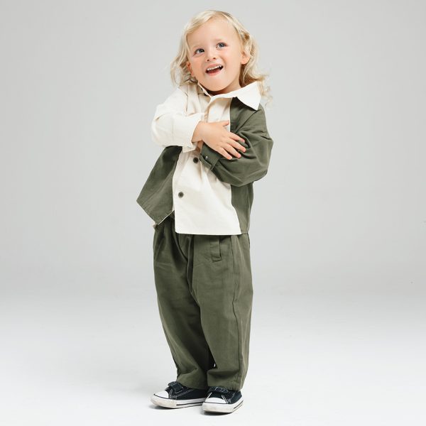 Relaxed Fit Cargo and Shirt Set - Image 3
