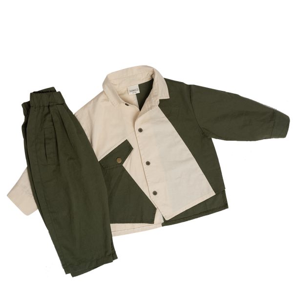 Relaxed Fit Cargo and Shirt Set - Image 4